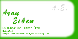 aron eiben business card