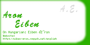 aron eiben business card